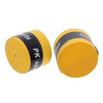 2pcs 1.1M 전자 드럼 스틱 Anti-Slip 땀 흡수 테이프 Shockproof 롤 천으로 DIY 스네어 그립, [02] YELLOW