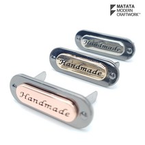 마크라메 뜨개 재료 메탈 핸드메이드 라벨(3Colors), 2.골드