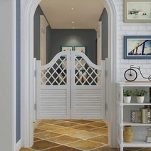 스윙문 칸막이 울타리 가벽 슬라이딩도어 양문 가림막, 110x100cm