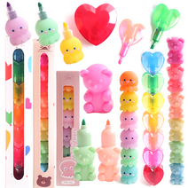 골고루세트 형광펜 혼합색상 어린이집 생일선물 답례품 새학기 학용품, 골고루 6개세트