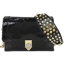 Rebecca Minkoff 레베카 밍코프 Jax Studded Patent 크로스바디백 블랙