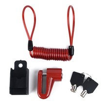 자전거튜닝 부품 악세사리 1세트 도난 방지 자전거 전기 스쿠터 디스크 브레이크 바퀴 잠금 샤오미 Mijia M, 01 Red