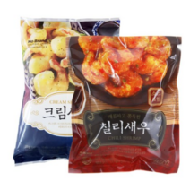 노브랜드 (칠리새우+크림 새우)