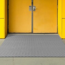 주문제작-학교 병원 도보 경사로 논슬립 바닥매트 엘레베이터 출입구 흙털이 펜션 눈, 빗살무늬매트 120cm 녹색