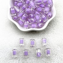 아크릴원통 30pcs 12x7mm 매트투명도AB 색상 아크릴 실린더 비즈 쥬얼리에 대 한 스페이서 DIY 액세서리 만, 13 45