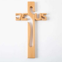 너도밤나무 나무십자가 원목십자가 JESUS 선물 가정용