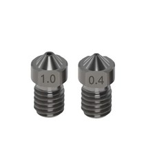 3D프린팅 페이지라벨기 3D 프린터 프로그램 부품 경화 강철 다이 노즐 V6 1.75mm Ender 3 E3D Hotend Titan Extruder Prusa I3 MK3 내식성, [06] 0.8mm, [02] 2PCS