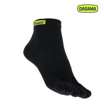 dasama 쿨맥스 라이너 미니 발가락 양말 토우삭스 흡습속건 마라톤 러닝 등산, 블랙