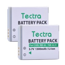 Tectra NB-6L 2PCS 카메라 배터리 캐논 파워 샷 SX520 HS SX600 IXUS 85 200 210 105, 한개옵션0