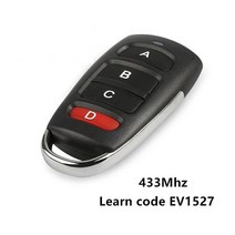 무선 원격 스위치 433MHz 범용 무선 원격 제어 DC 12V 4CH 릴레이 수신기 모듈 RF 스위치 4 버튼 게이트, [01] 1 Remote Control, 01 1 Remote Control