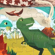 공룡공원 36피스 퍼즐 투고 / 3세이상 휴대용, 없음