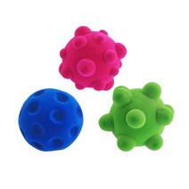 3세 촉각발달놀이 말랑말랑 소프트공 안전 촉감볼 센소리 유아원 돌전장난감 유아장난감 7개월아기