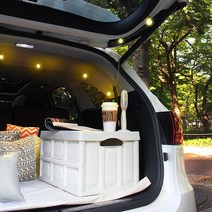 지엠지모터스 쏘렌토R 09~12 쉬머 폴딩 캠핑박스 차박 다용도 트렁크정리함 우드플레이트 포함 풀세트, 베이지 1P