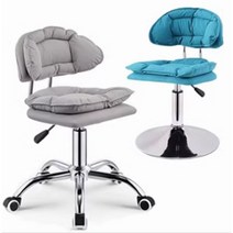 네일샵 작업의자 왁싱 속눈썹 시술 바퀴 보조스툴, 블루