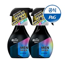페브리즈 맨 데오드란트 파워 섬유탈취제 쿨아쿠아향 본품, 370ml, 2개