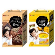 담터 호두아몬드율무차 50T 1개 + 단호박마차 50T 1개 총 100스틱