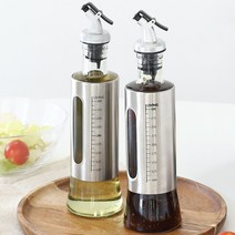 1+1 내열유리 오일병 참기름병 양념병 양념통 소스병 350ML 2P세트, 오일병 350ml 2개