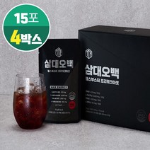 삼대오백 헬스 부스터 에너지 드링크 아르기닌 타우린 블랙마카, 15포 x 4박스