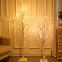 LED 겨울나무 무장식 스탠드형 무드등 카페감성 까페개업 선물 조명 선물 LED자작나무, [단색]