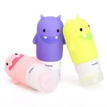 도깨비 여행용 실리콘 공병 3color [샴푸 린스 로션 리필 통 용기], 1개, 퍼플도깨비