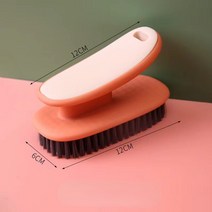 신발 광택 Detachable Household Shoe Washing Brush Soft Hair White Collar Cleaning Plate Set Polisher, 한개옵션1, 07 Orange laundry brush