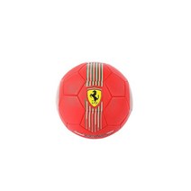 Ferrari No. 5 축구공 - 공식 매치 웨이트 - 청소년 및 성인 축구 선수 - 내구성이 뛰어나고 오래 지속되는 구조와 매력적인 축구공으로 팽창 및 플레이, Red
