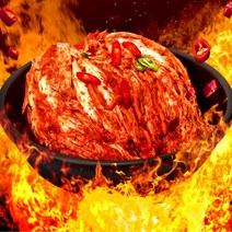 핫땡김치 국산 맛있는 매운 절임배추 김장김치 파김치 갓김치 김장레시피 부추무침 고춧가루 배추, 핫땡김치 3kg
