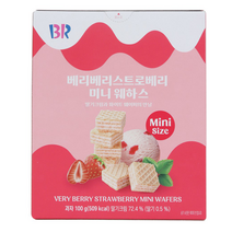베스킨라빈스 베리베리 스트로베리 미니웨하스 100g, 2개