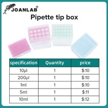 JOANLAB-실험실 피펫 팁 박스 10ul 200ul 1ml 마이크로 플라스틱 상자 실험실 장비 용품, 03 1ml Tip Box, 1ml Tip Box