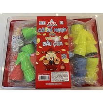 LHT 말 체스 레이스와 박피쉬 새우 게 주사위 크라운 앵커 게임 ( 어 럭 게임) 콤보- BAU Cua Ca Cop 앤 Co Ngua 세트 2 in 1