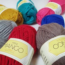 미니망고 실 겨울실 털실, 04 체리핑크