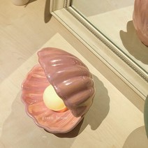 무드등 조명 세라믹 조개 빈티지 마이마이, 진주백(배터리 포함) 예약판매, 버튼스위치