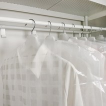 [알뜰형] 숨쉬는 부직포 옷커버 코트용 10매 옷보관 먼지 오염방지 의류 커버, 그레이, 10개