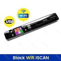 필름스캐너 a4 iscan 미니 휴대용 문서 앰프 이미지 사진 스캐너 wifi 1050 dpi jpgpdf 학교 업무용 휴대용 고속 스캐너, usb 와이파이 bkscan