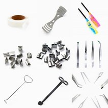 캔들만들기 DIY 재료 도구 심지 윅디퍼 핀셋 스티커 가위, 9.심지가위（블랙）