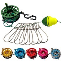 낚시 물고기 꿰미 릴스트링거 버클 릴 벨트 잠금기, 블루