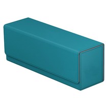shangren 400 카드 케이스 + 디바이더 트레이딩 카드 데크 박스 310x95x115mm, PU 가죽, 다크 블루