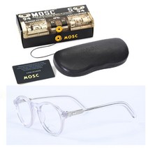 Moscot Lemtosh 안경 남성 조니 뎁 프레임 투명 렌즈 여성 브랜드 디자인 빈티지 아세테이트 라운드 광학