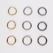 미니 철O링 오링 고리 지퍼고리 키링 부자재 열쇠고리, 8mm(1.6t), 흑니켈 (50개), 50개