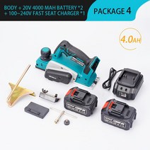 전동 대패 목공 전기 테이블 샌딩기 가공 공구 다용도 독일, 2Battery 4.0A, 미국
