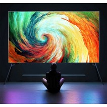 하이센스 4K 전면 100인치 LCD TV 스마트패드 75 80 85 90 120인치 초고화질 음성, 평면110【방폭초청음성4K】HDR