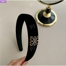 퍼플제이몰 두꺼운벨벳포인트머리띠