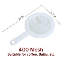 주방용품 Soybean Milk Filter Screen Household Detailed Fruit Juice Sieve Separation Filtration Kitchen C, [03] 400