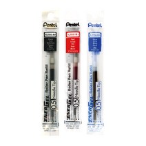 펜텔 에너겔 리필심 0.5mm LRN5 교실 사무 볼펜 리필 기록 mm 필수 에너겔 비품 심 공부 교체 energel ballpen refill 메모 문구 교환 강의 펜텔 사, 블랙