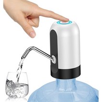 캠핑 휴대용 정수기 펌프 18.9L 워터 디스펜서 USB 식수 자취생 간단한 정수기, 화이트