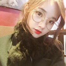 멜라크메 남자 여자 가벼운 동글이 금테 안경테