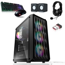CM컴퓨터 가성비 게이밍 사무용 인강용 PC 모니터풀세트 조립컴퓨터 롤 오버워치2 배그 디아블로2 캐드 포토샵용, 가성비4, 24인치 모니터
