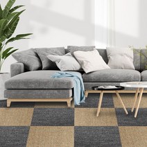 타일카페트 50X50cm 1장/조각 데코매트 실내바닥 시공 _ 2023873EA, 쿠팡 딥그레이 1장