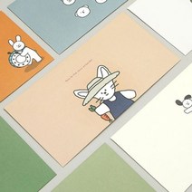 핑크풋 편지 봉투 용돈 기프트 카드 1매 랜덤 L, 상세페이지 참조, 상세페이지 참조