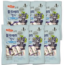 고창 블루베리 젤리 6개 250gx6 국산 특산품 제리, 250g
